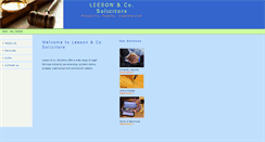 Desktop Screenshot of leesonsolicitors.com