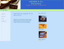 Tablet Screenshot of leesonsolicitors.com